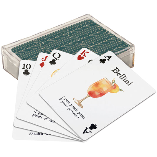 Cocktail Playing Cards with Cocktail Recipes
