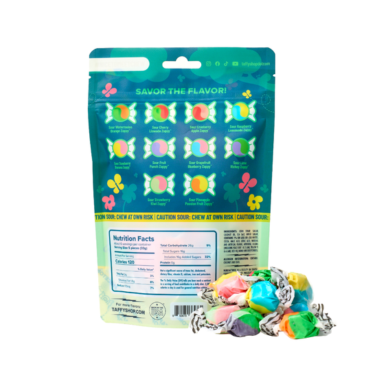 Taffy Shop Sour Zappy Taffy Troll Bag