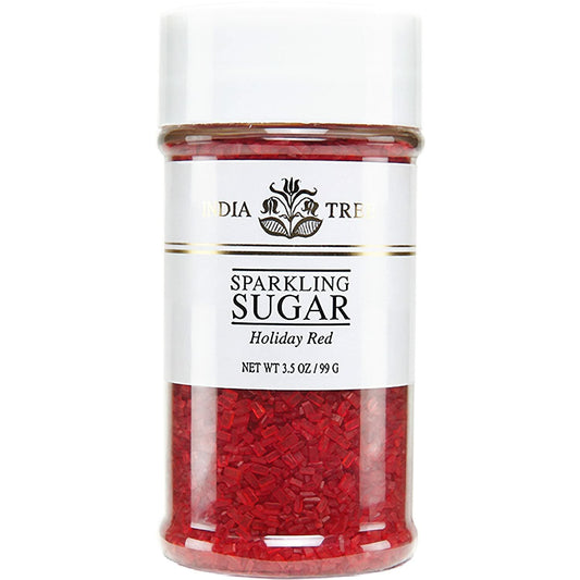 India Tree Sparkling Sugar Holiday Red Small