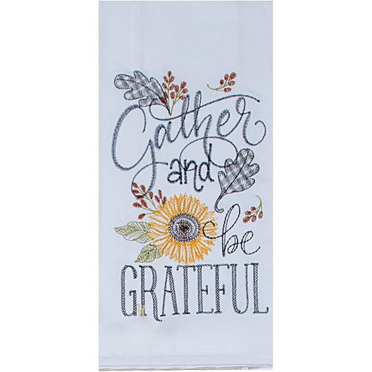 Kay Dee Designs Fall Flour Sack Towel Gather and Be Grateful