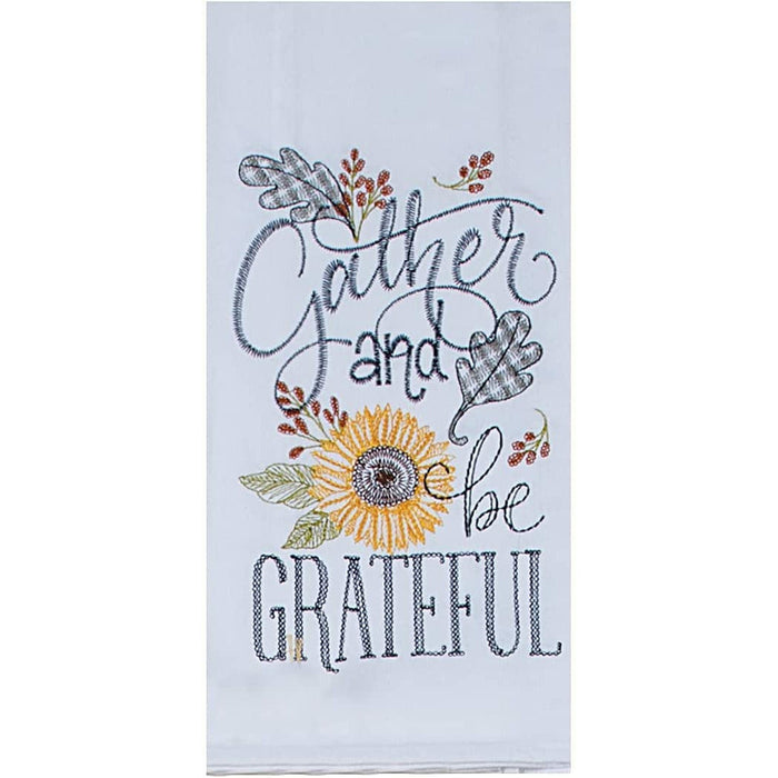 Kay Dee Designs Fall Flour Sack Towel Gather and Be Grateful