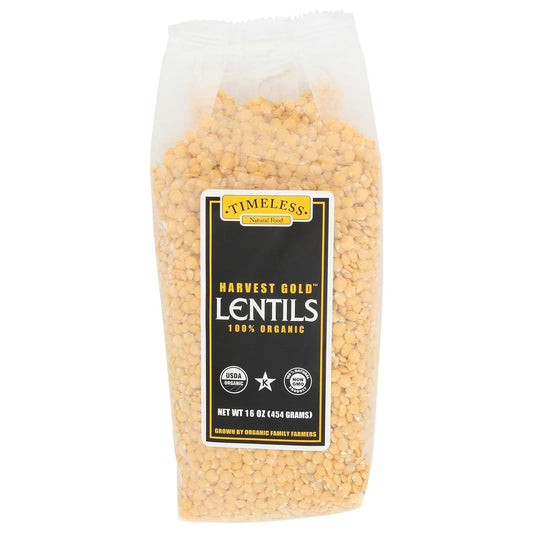 Timeless Natural Food Organic Kosher Harvest Gold Lentils