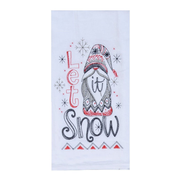 Kay Dee Designs Christmas Gnomes Let It Snow Gnome Flour Sack Towels