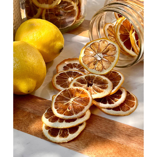 The Perfect Garnish Co. Dehydrated Lemon Wheels Natural Fruit