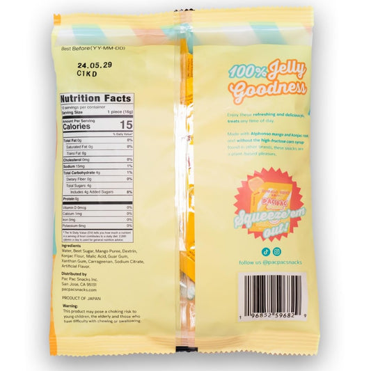 Pac Pac Mango Konac Chewy Jelly Treats