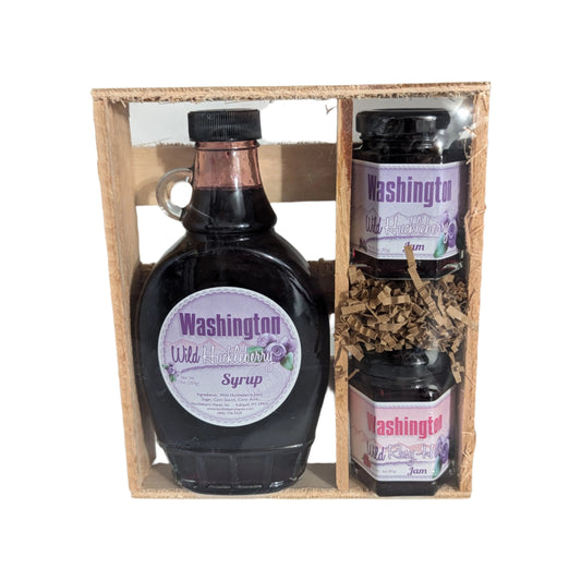 Washington Wild Huckleberry Syrup and Jams Gift Set