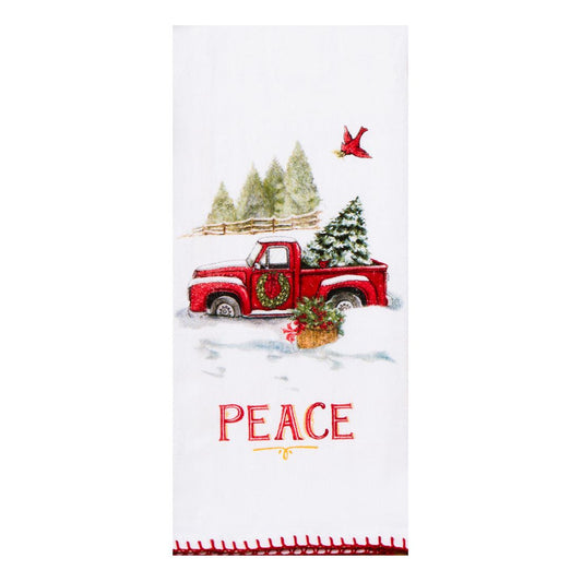 Kay Dee Designs Red Christmas Truck Kitchen Towel Last Chance