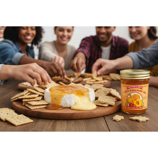 Cooper's Mill All Natural Peach Habanero Jam Half Pint Jar