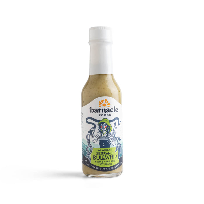 Barnacle Foods Alaska Bullwhip Kelp & Serrano Hot Sauce