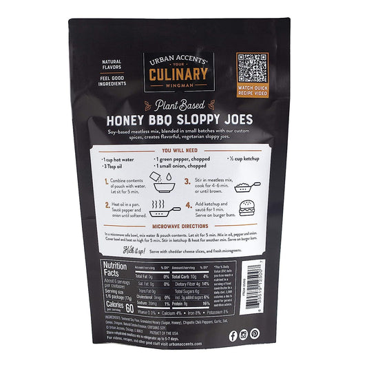 Urban Accents Plant Based Sloppy Joe Ground Veggie Meatless Mix