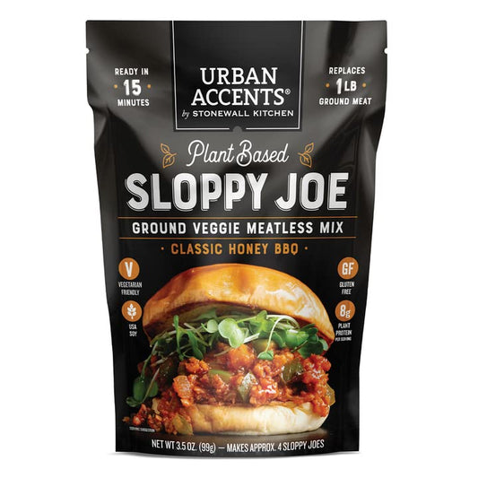Urban Accents Plant Based Sloppy Joe Ground Veggie Meatless Mix