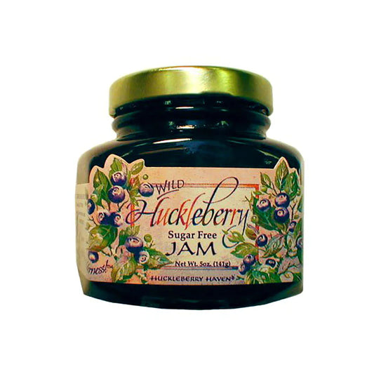 Huckleberry Haven Wild Huckleberry Jam Sugar Free 5 oz. From Montana