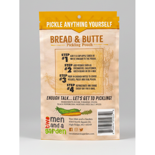 Two Men and a Garden Bread and Butter Pickling Pouch