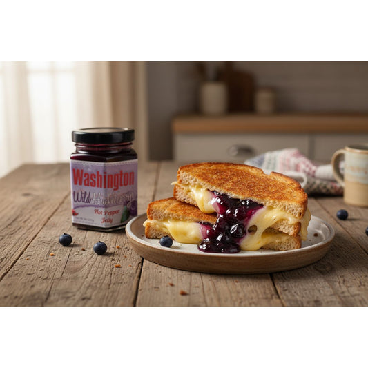 Huckleberry Haven Washington Wild Huckleberry Hot Pepper Jelly