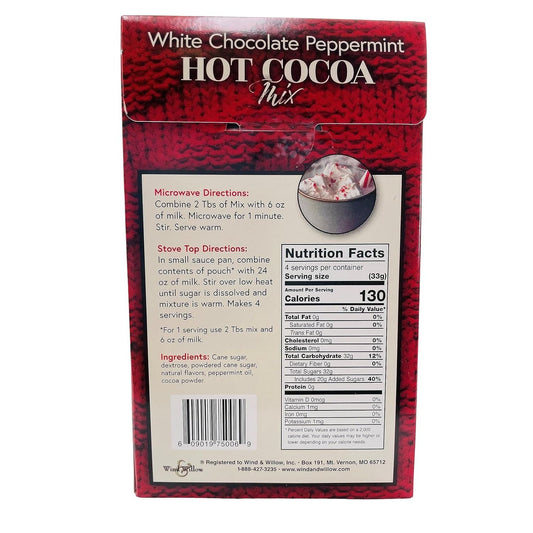 Wind & Willow White Chocolate Peppermint Hot Cocoa Mix