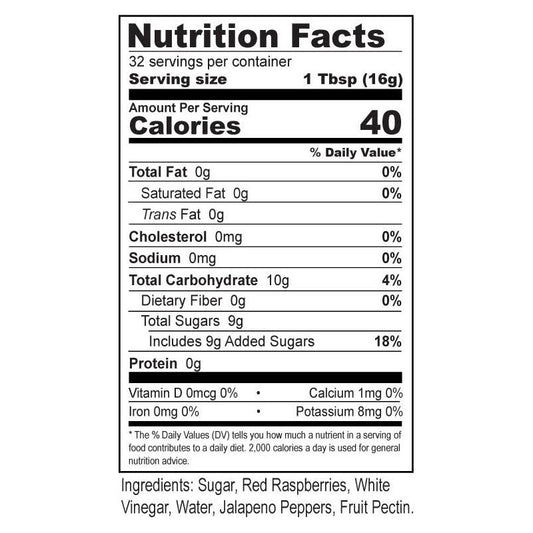 Cooper's Mill All Natural Raspberry Jalapeno Jam