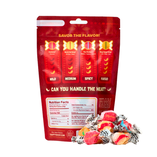 Taffy Shop Taf-Fuego SPICY Salt Water Taffy Bag