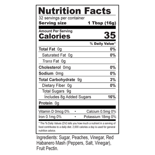 Cooper's Mill All Natural Peach Habanero Jam