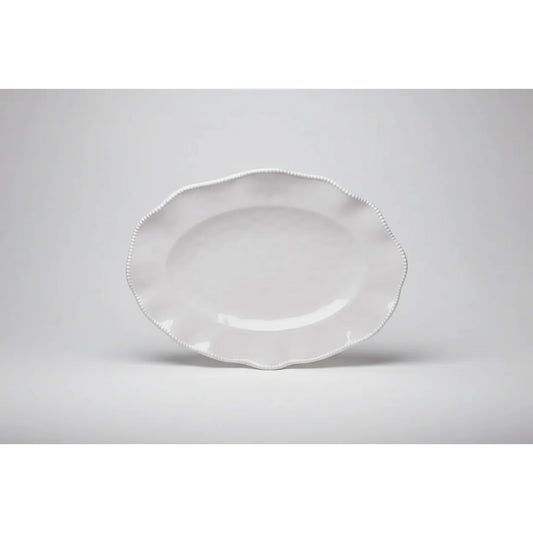 Certified International Perlette Cream Oval Platter