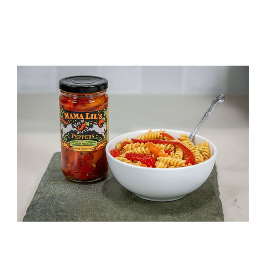 Mama Lil's Pickled Hungarian Hot Goathorn Peppers Kick Butt