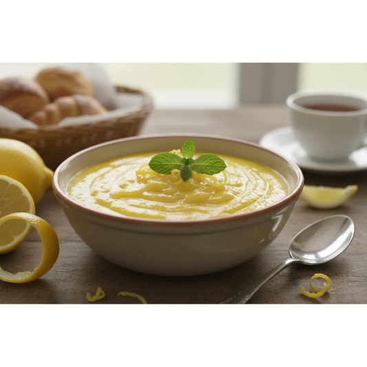 lemon curd in a bowl