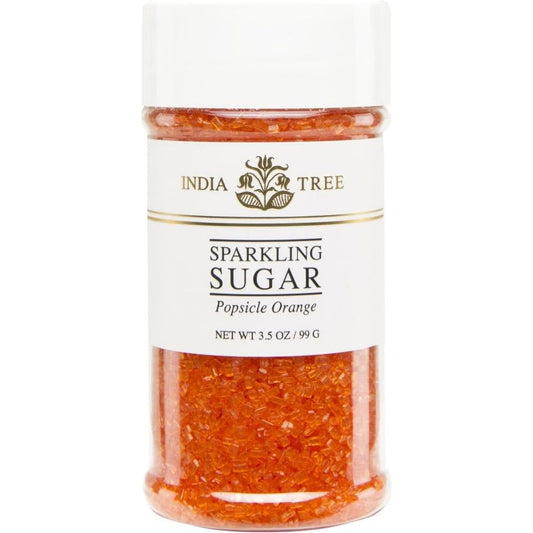 India Tree Kosher Sparkling Sugar Popsicle Orange Small