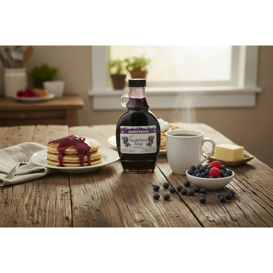 Huckleberry Haven Gift Set Huckleberry Jam Syrup and Ice Cream Topping