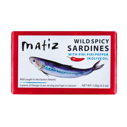 Matiz Wild Spicy Sardines With Piri Piri Pepper In Olive Oil