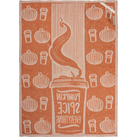 Primitives By Kathy Pumpkin Spice Everything Jacquard Kitchen Towel