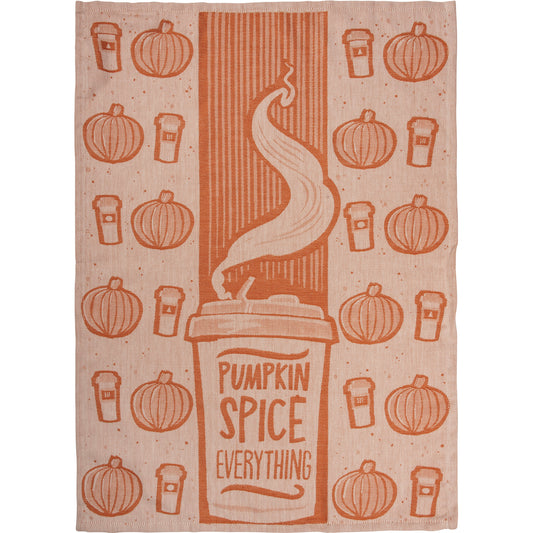 Primitives By Kathy Pumpkin Spice Everything Jacquard Kitchen Towel