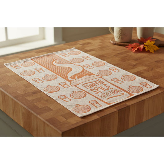 Primitives By Kathy Pumpkin Spice Everything Jacquard Kitchen Towel