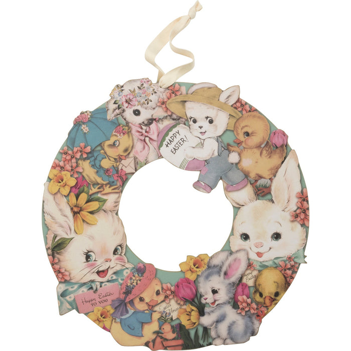 Primitives By Kathy Vintage Inspired Easter Wreath