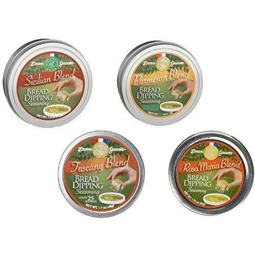 Dean Jacob's - Bread Dipping Collection - 4 Tin Variety | Specialty Food Items and Unique Gift Ideas for Everyone