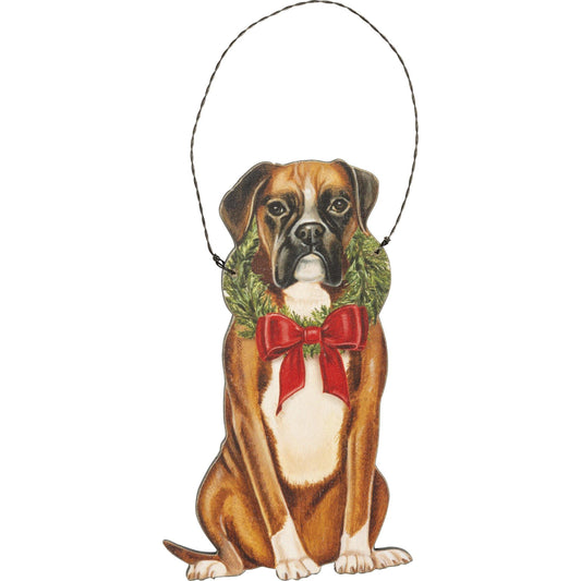 Primitives By Kathy - Christmas Boxer - Ornament | Specialty Food Items and Unique Gift Ideas for Everyone