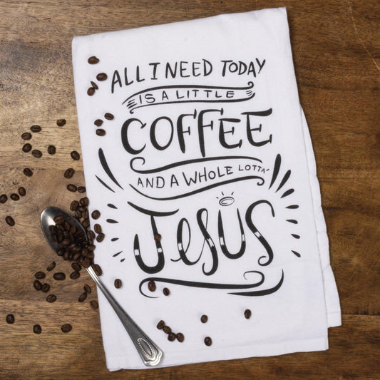 Primitves By Kathy - A Whole Lot Of Jesus - Dish Towel | Specialty Food Items and Unique Gift Ideas for Everyone