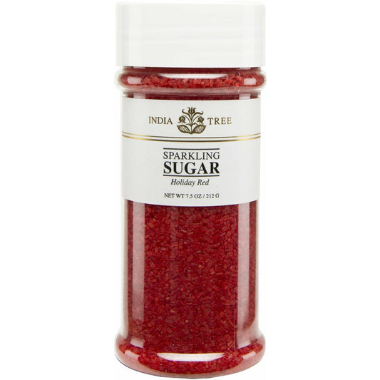 India Tree Kosher Sparkling Sugar Holiday Red Large