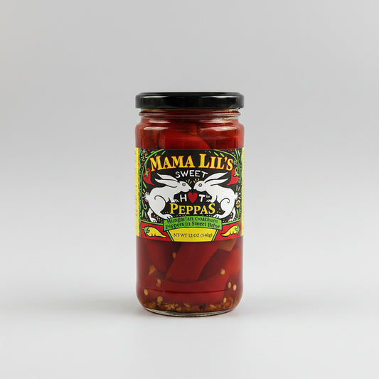 Mama Lil's Hungarian "Goathorn' Sweet Hot Peppers in Sweet Brine