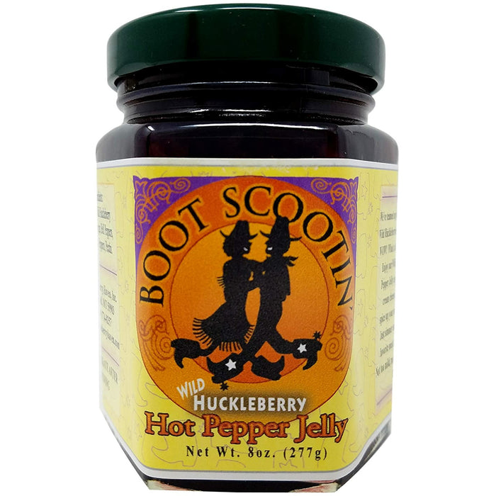 Huckleberry Haven Boot Scootin' Wild Huckleberry Hot Pepper Jelly