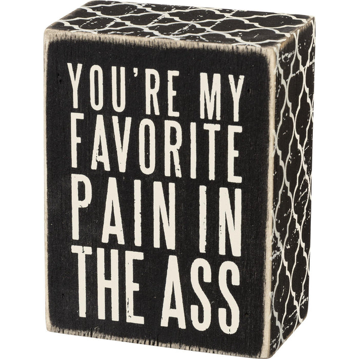 Primitives By Kathy - Favorite Pain - Box Sign | Specialty Food Items and Unique Gift Ideas for Everyone