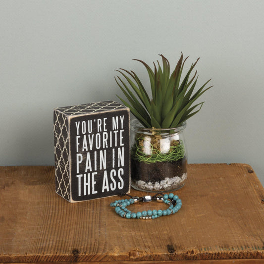 Primitives By Kathy - Favorite Pain - Box Sign | Specialty Food Items and Unique Gift Ideas for Everyone