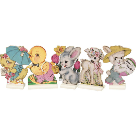 Primitives By Kathy - Hello, Happy Easter - Retro Stand Up Decorations | Specialty Food Items and Unique Gift Ideas for Everyone