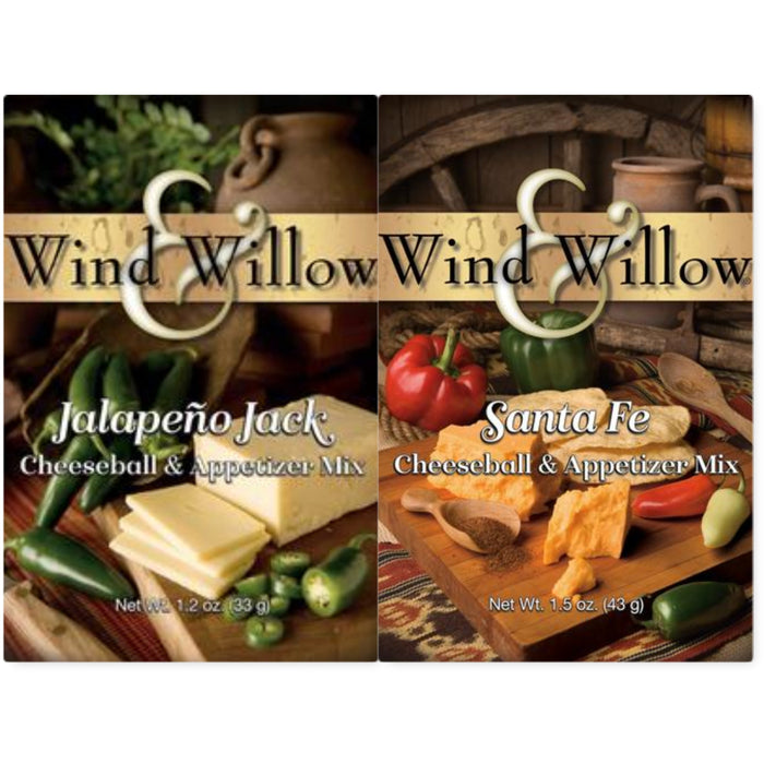 Wind & Willow Jalapeno Jack and Old Santa Fe Cheeseball & Appetizer Mixes