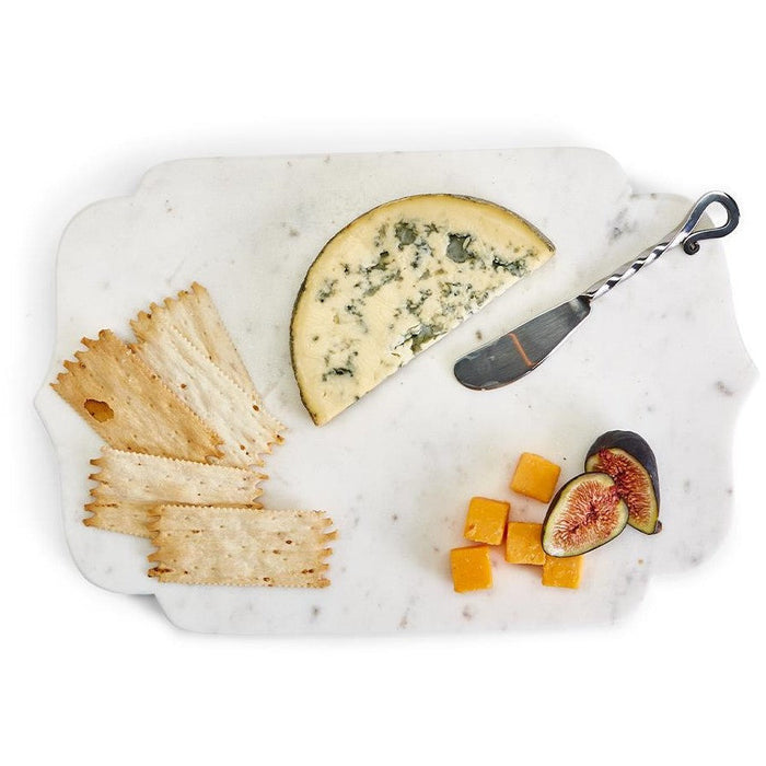 Two's Company Marbel Arabesque Serving Tray With Spreader