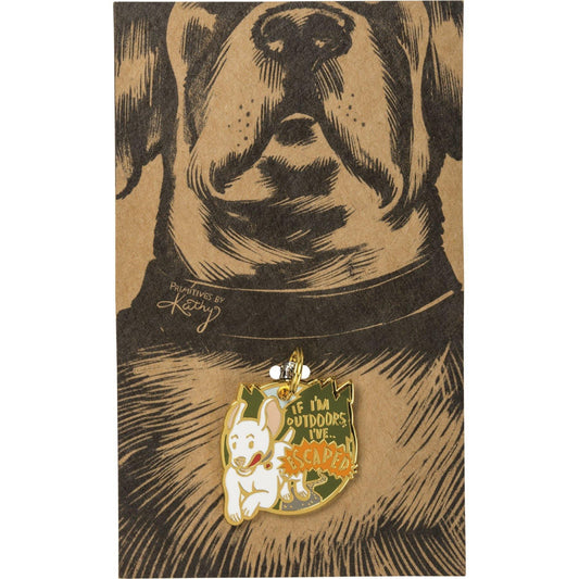 Primitives By Kathy - If I'm Outdoors, I've Escaped - Collar Charm | Specialty Food Items and Unique Gift Ideas for Everyone