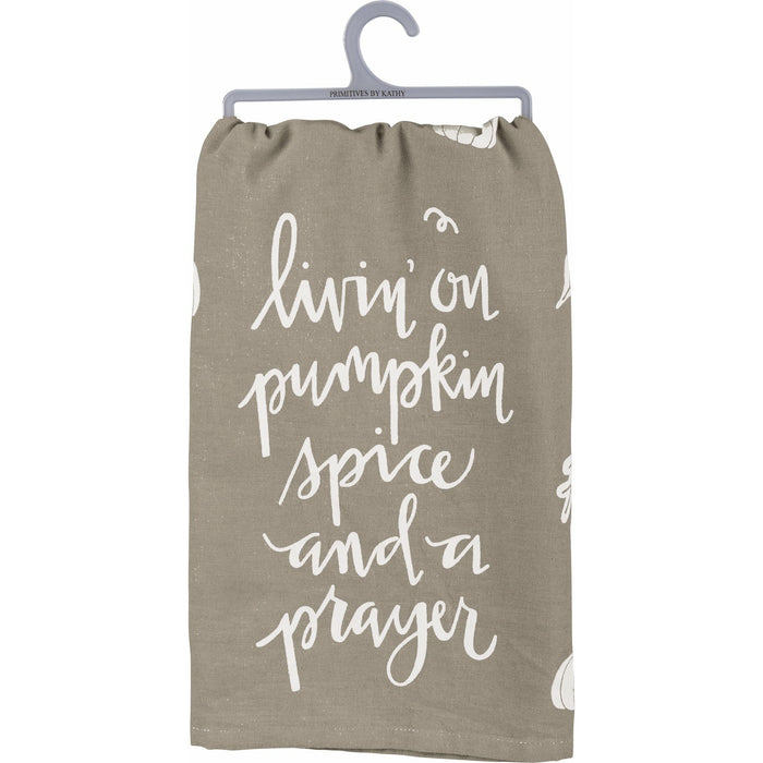 Primitives By Kathy Livin On Pumpkin Spice and a Prayer Kitchen Towel
