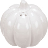 Primitives By Kathy White Pumpkin Salt and Pepper Shakers