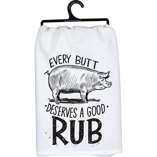 Primitives By Kathy Deserves A Good Rub Kitchen Towel