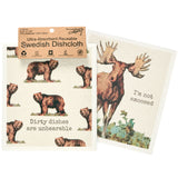 Primitives By Kathy I'm Not Amoosed Swedish Dishcloth Set