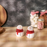 Primitives By Kathy Snowmen Salt And Pepper Shakers