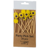 Primitives by Kathy Sunflowers Party Pick Set